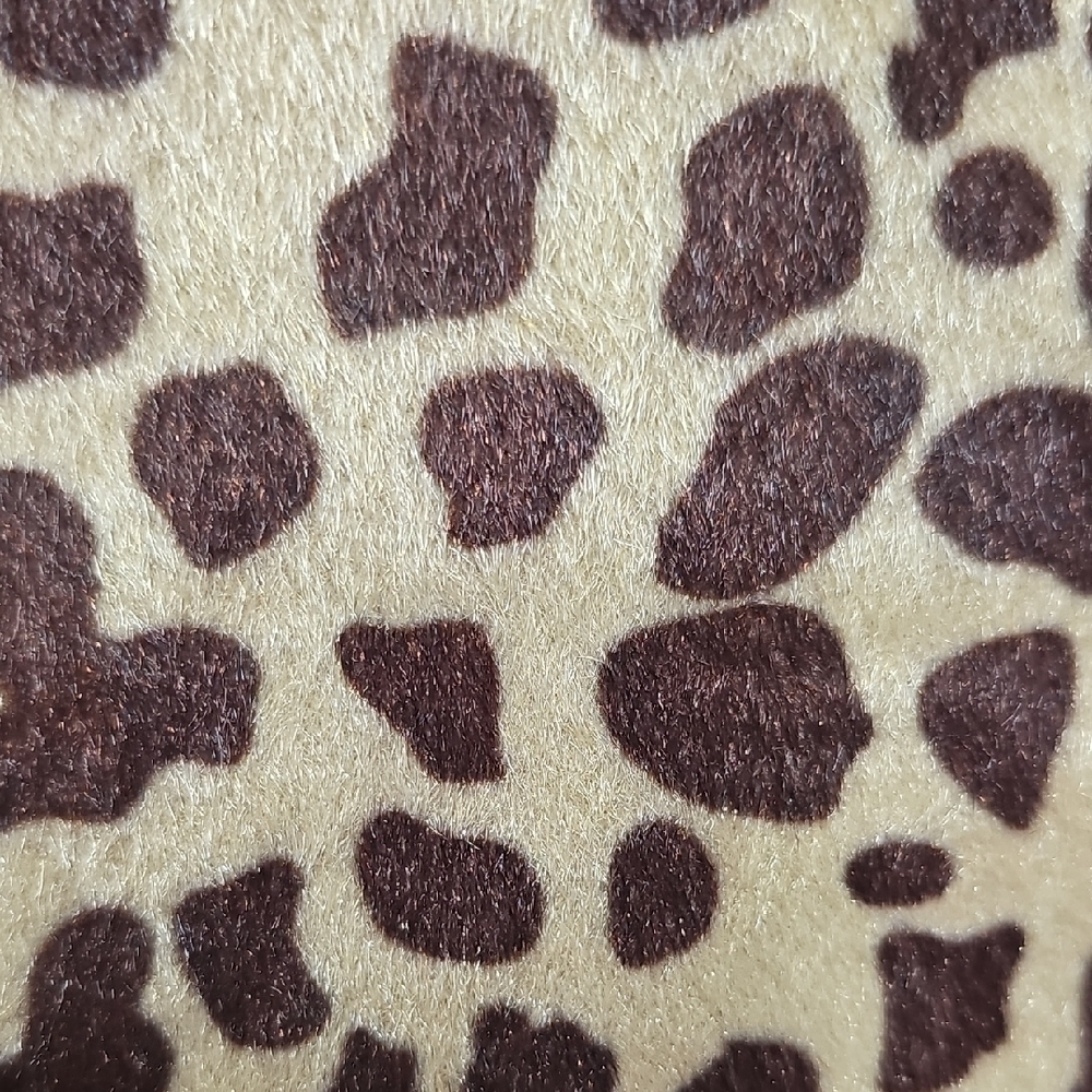 Vintage Bath & Body Works Leopard Tote with Red Trim And Red Satin Lining - Picture 12 of 15